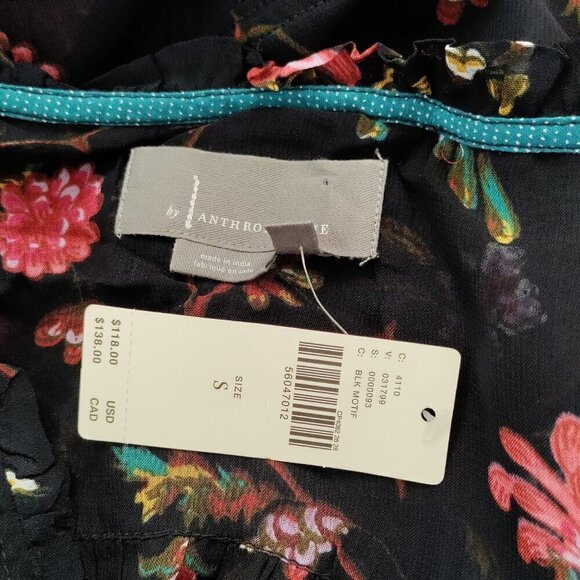 Anthropologie Size Small Salzburg Sheer Tunic Blouse - Picture 2 of 2